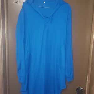 Vibrant Blue Long Sleeve Tunic
